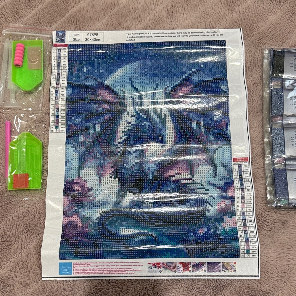 3/$30 New Dragon Diamond Kit with 2 trays